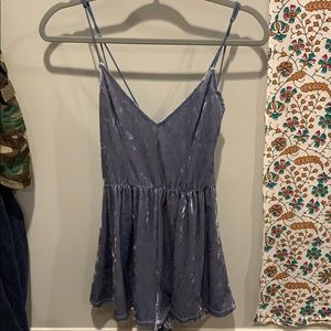 A blue romper